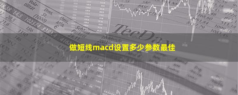 做短线macd设置多少参数最佳