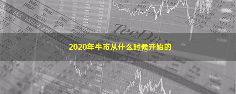 2020年牛市从什么时候开始的