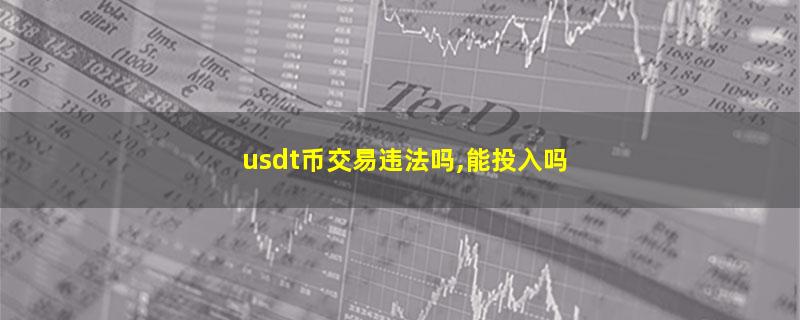 usdt币交易违法吗,能投入吗