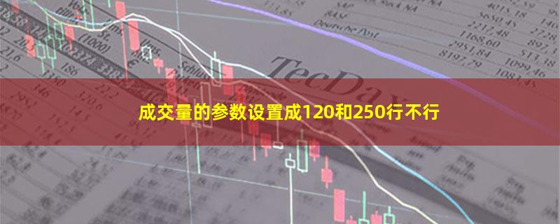 成交量的参数设置成120和250行不行