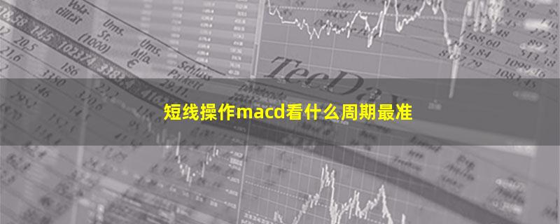 短线操作macd看什么周期最准