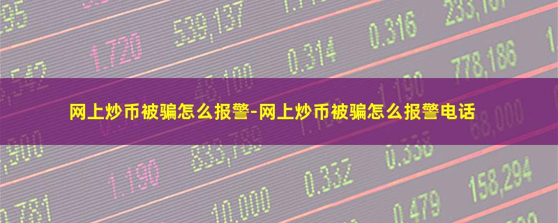 网上炒币被骗怎么报警.jpg