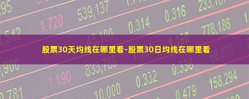 股票30天均线在哪里看.jpg