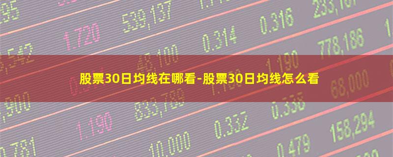 股票30日均线在哪看.jpg