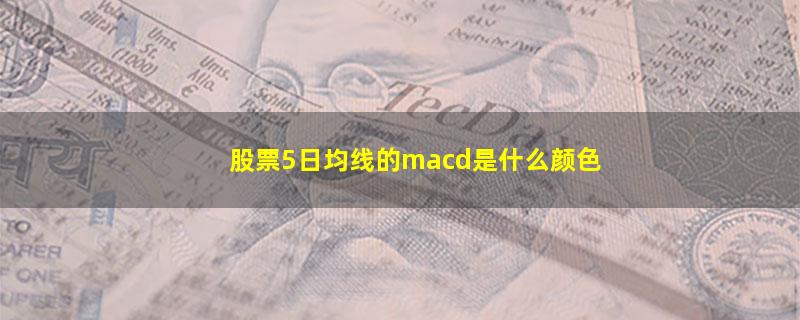 股票5日均线的macd是什么颜色