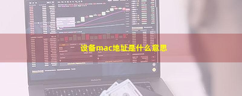 设备mac地址是什么意思